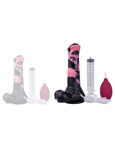 Gode Éjaculateur Hurulf Squirt L 31 x 8cm Noir-Rose