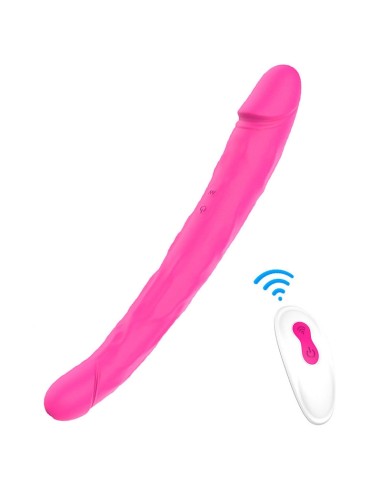 Double gode vibrant King 3 - 31 x 4 cm Rose