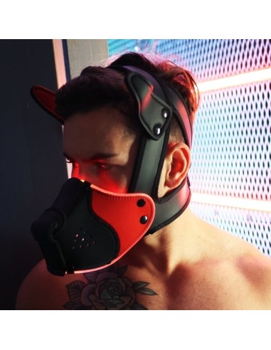 Masque Poundtown Pup Breedwell Noir-Rouge
