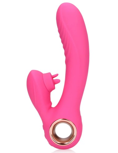 Vibro Rabbit Tongue Flicker 19 cm Rose