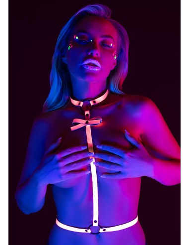 Harnais Sexy Glow In The Dark S/M Rose