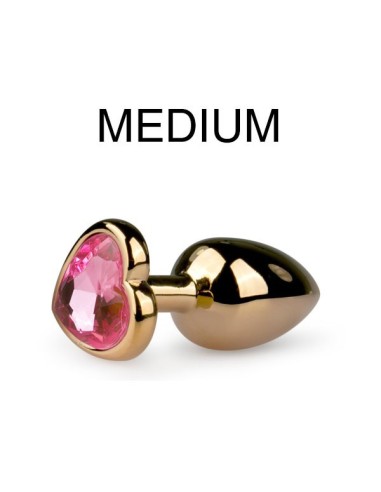 Plug bijou Or en coeur - Medium 7.1 x 3.2cm