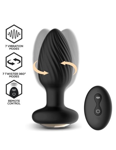 Plug vibrant et rotatif Drago 8 x 3.4cm