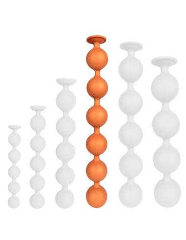 Boules anales Bulby Butt XL 50 x 6.7 cm Orange