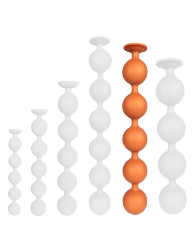 Boules anales Bulby Butt XXL 49 x 7.7 cm Orange