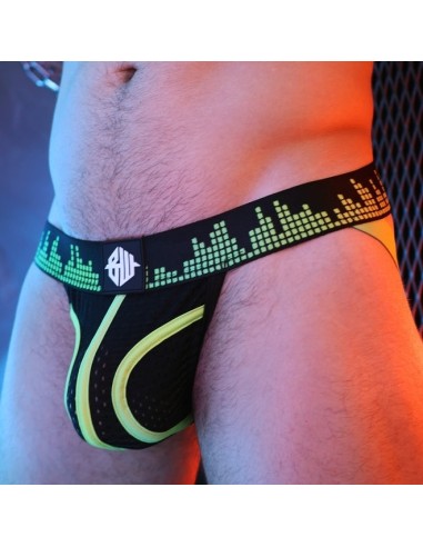 Jockstrap Equalizer Noir-Vert Neon
