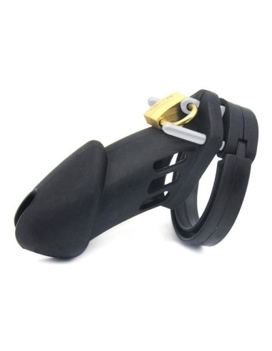 Cage de chasteté Silicone Bran 9 x 3cm Noire