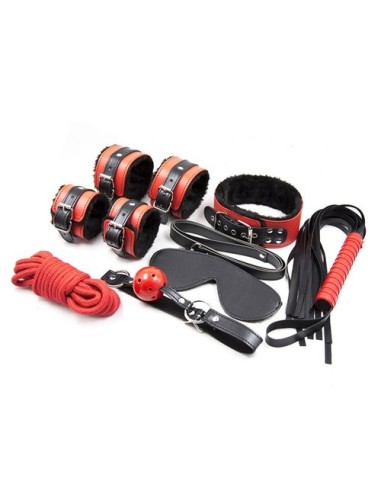 Kit SM Noir-Rouge 7 Pièces