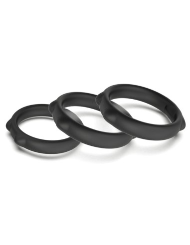 Lot de 3 Cockrings Caty Rings Noirs