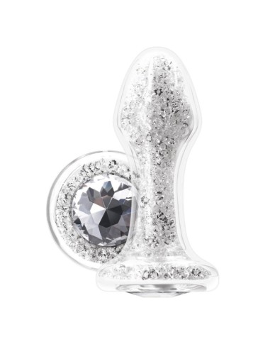 Plug Bijou Glam Star 8 x 3.5cm Argent