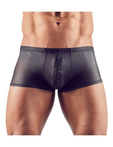 Shorty sexy à zip Hileo Noir