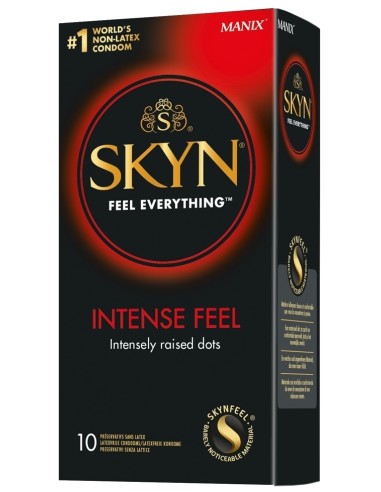 Préservatifs perlés sans latex Skyn Intense Feel x10