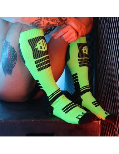 Chaussettes hautes Hypnotix Noir-Vert neon