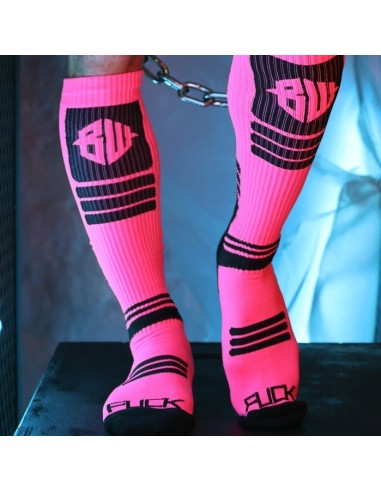 Chaussettes hautes Hypnotix Noir-Rose