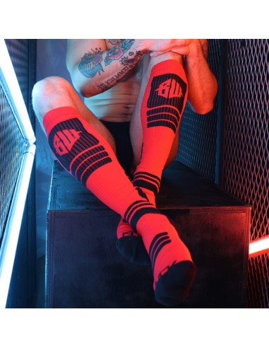 Chaussettes hautes Hypnotix Noir-Rouge
