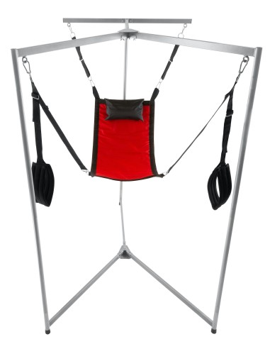 Kit Sling Tissu Rectangle Rouge Armature Grise