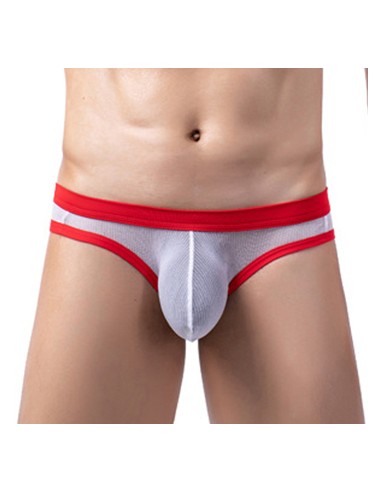 Slip Clipo Blanc-Rouge