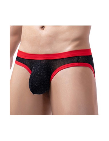 Slip Clipo Noir-Rouge