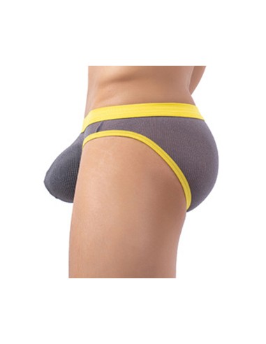 Slip Clipo Gris-jaune