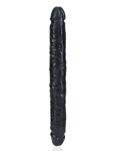 Double Gode Straight Slim 30.5 x 3.5cm Noir
