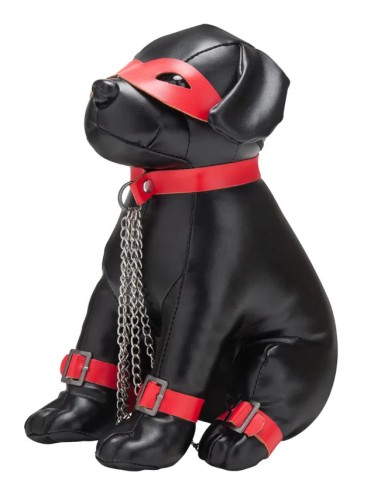 Chien en Simili Captain Chains 24cm Noir