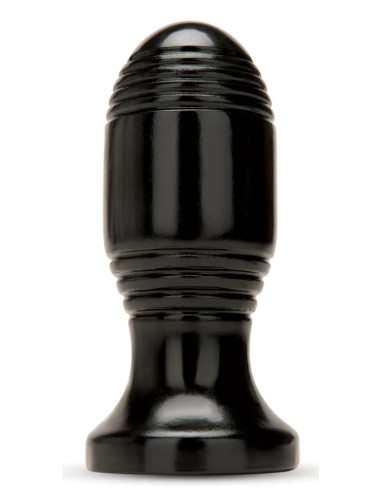 Plug Ribbed Plug 10.5 x 5 cm Noir