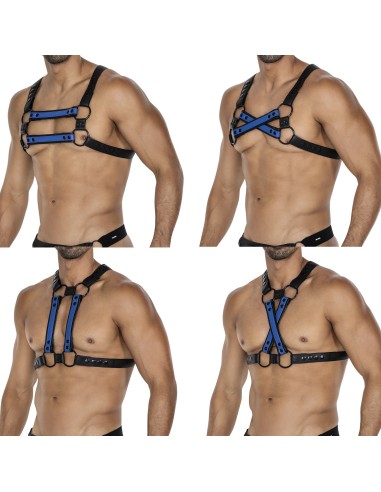 Harnais 4Way Noir-Bleu