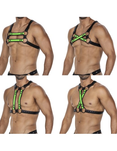 Harnais 4Way Noir-Vert