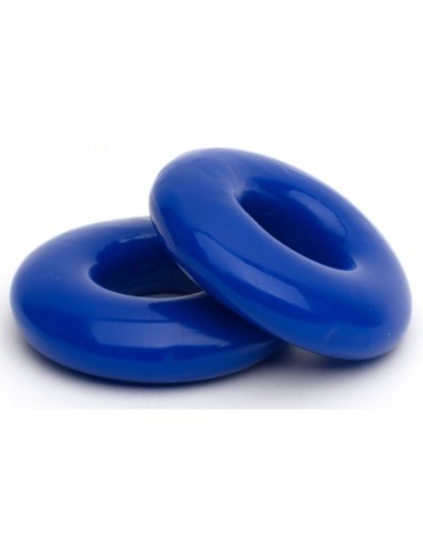 Lot de 2 Cockrings souples Stacker 20 mm Bleus