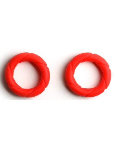 Lot de 2 Cockrings Ready Rings Rouges