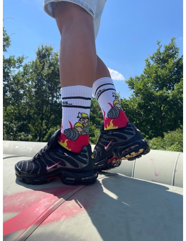 Chaussettes Firecross Addiction Noir-Blanc