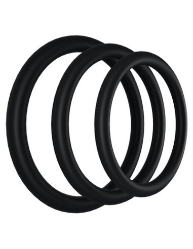 Lot de 3 Cockrings Gasket Noirs