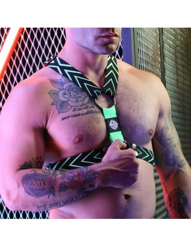 Harnais Dickmatized Noir-Vert Neon