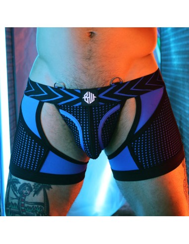Boxer Jock Dickmatized Noir-Bleu