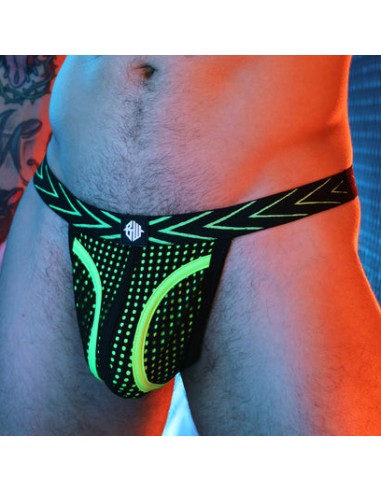 String Dickmatized Noir-Vert neon