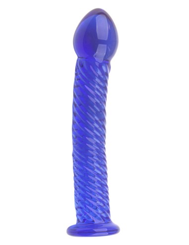 Gode en Verre Lazuly 16 x 3.4cm Bleu