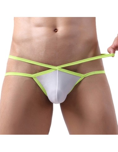 Jockstrap Bellicross Blanc-Jaune fluo