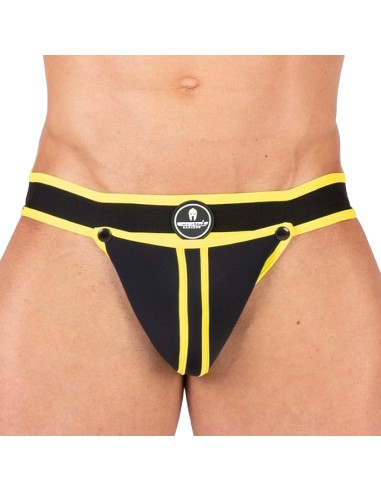 Jockstrap Shell Noir-Jaune