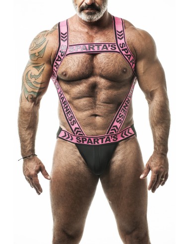 Jock Harnais Peplo Noir-Rose