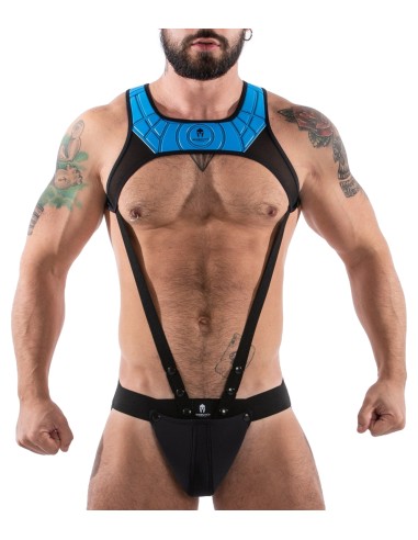 Ensemble Jock et Harnais Tauro Noir-Bleu