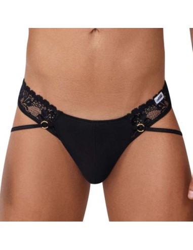 String Sexy Dentelle Rati Noir