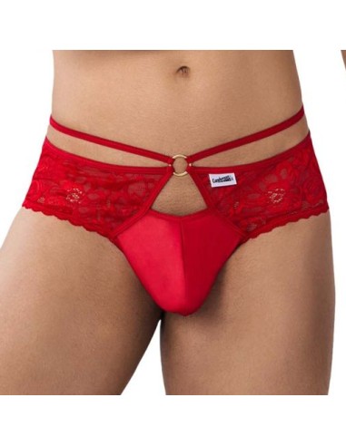 String Dentelle à Lacets ATARGIS Rouge
