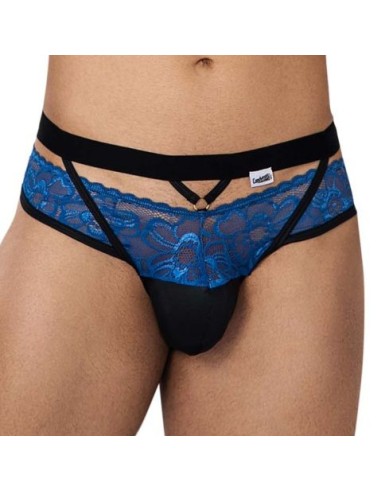 Jockstrap Dentelle Lalita Noir et Bleu