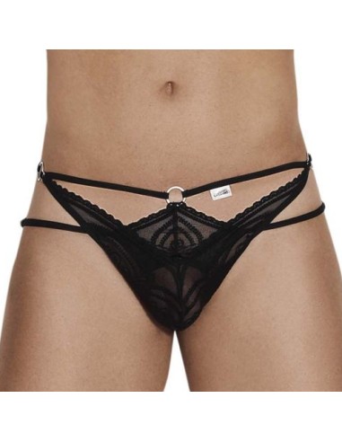 String Double Lacet Artémis Noir