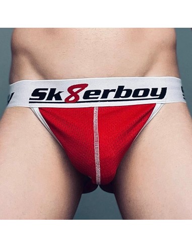 Jockstrap Sk8erboy Mesh Rouge