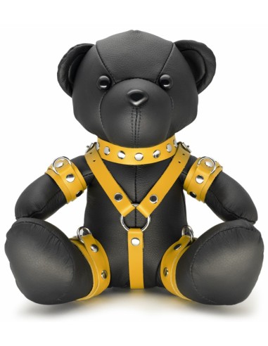 Ours en cuir EDDY The BDSM Teddy Bear Jaune + Boite