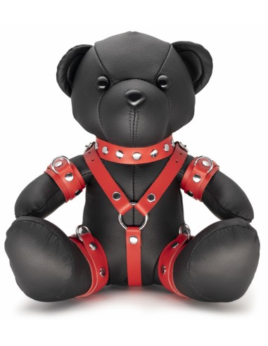 Ours en cuir EDDY The BDSM Teddy Bear Rouge + Boite