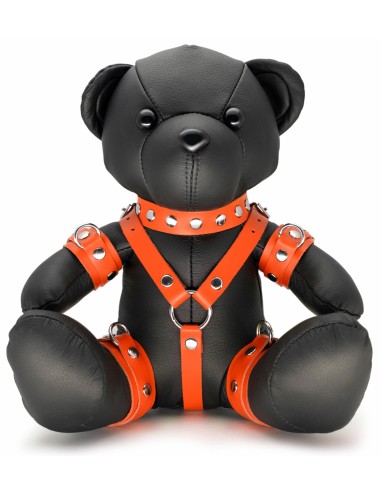 Ours en cuir EDDY The BDSM Teddy Bear Orange + Boite