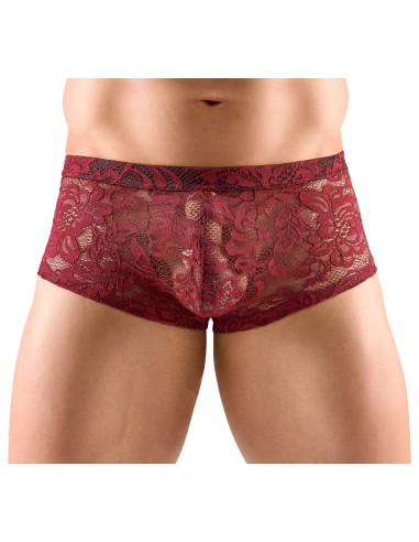 Boxer Dentelle FLINO Bordeaux