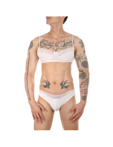 Ensemble Slip et Bra Tarmina Blanc